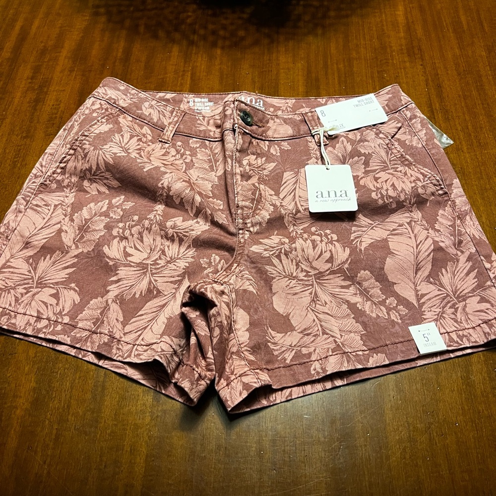 Ana Mid Rise Twill Shorts